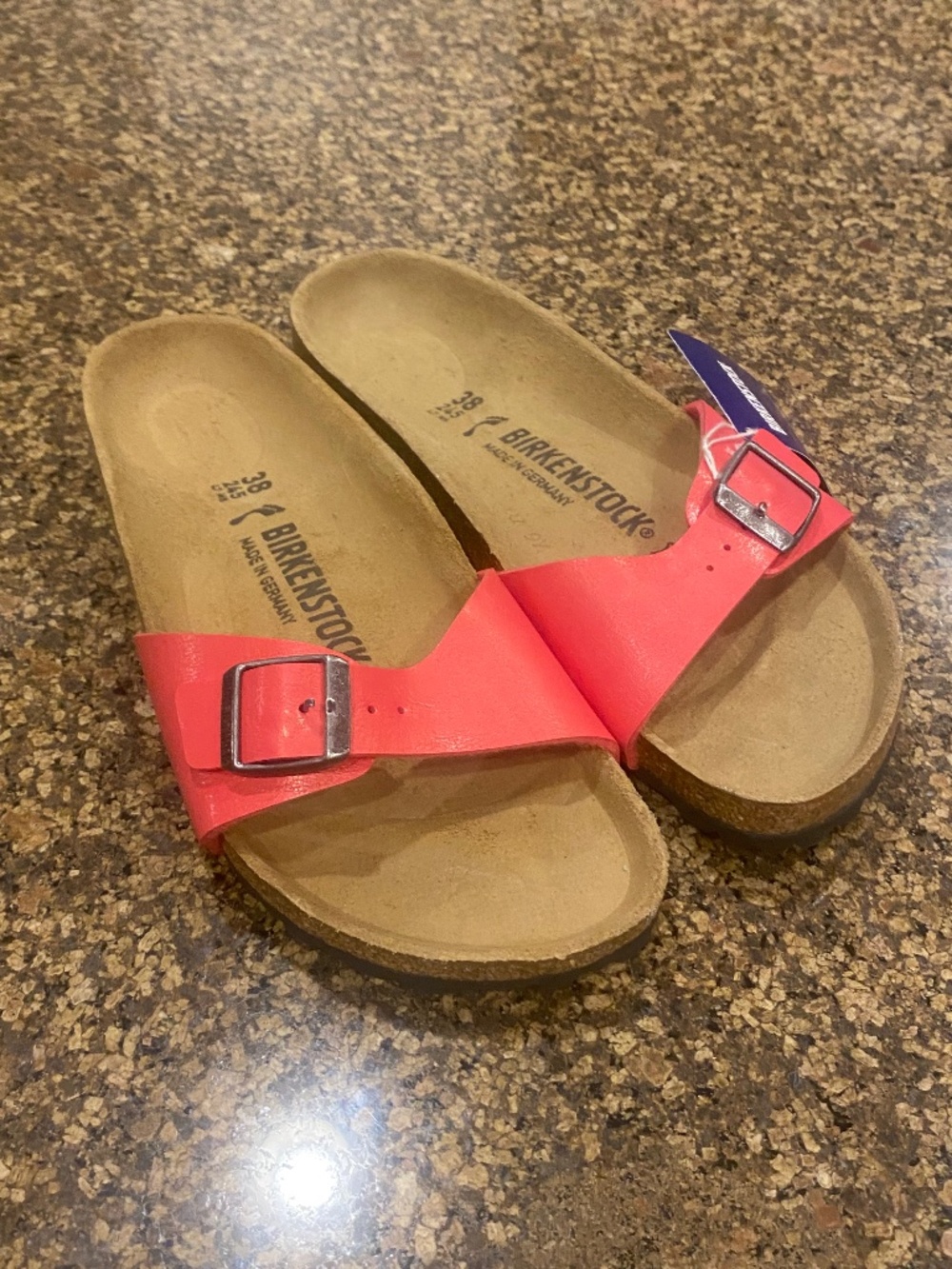 Birkenstock Madrid EU38/US7 Narrow Pink Birko-flor